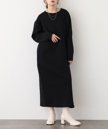 FUNALIVE（ファンアライブ）の「ラウンドネック裏起毛ルームワンピース（ルームワンピース）」