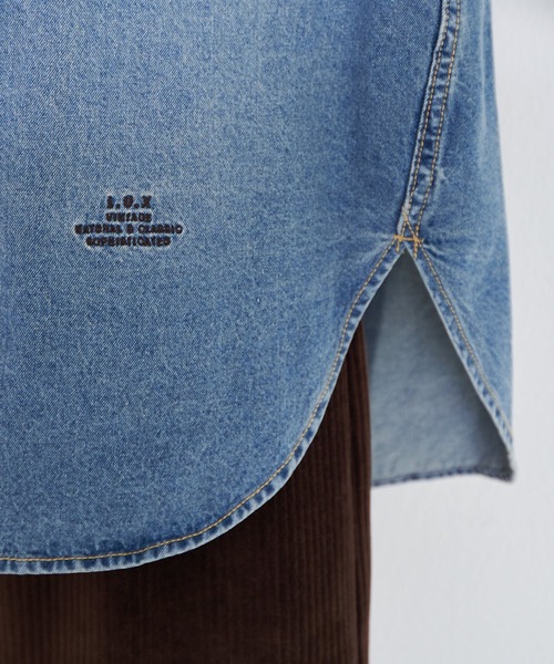 セール】デニムバンドカラーシャツ（シャツ/ブラウス）｜PUAL CE CIN