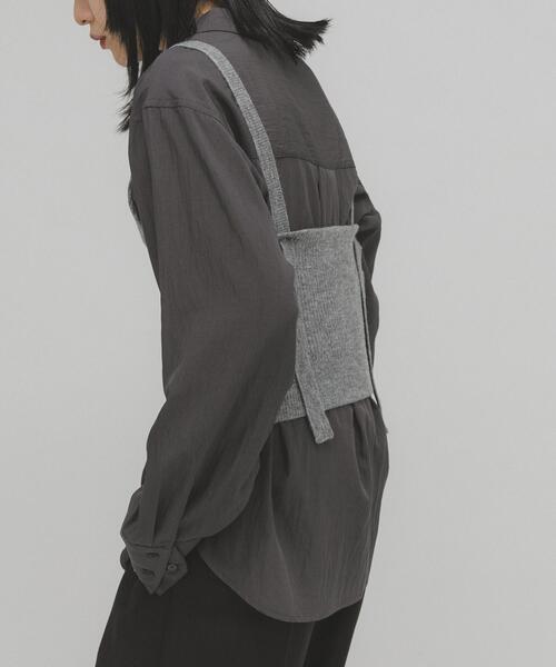 KBF（ケイビーエフ）の「2WAYニットビスチェ（その他トップス・レディース・レッド/グレー・ONE）」の14枚目の写真