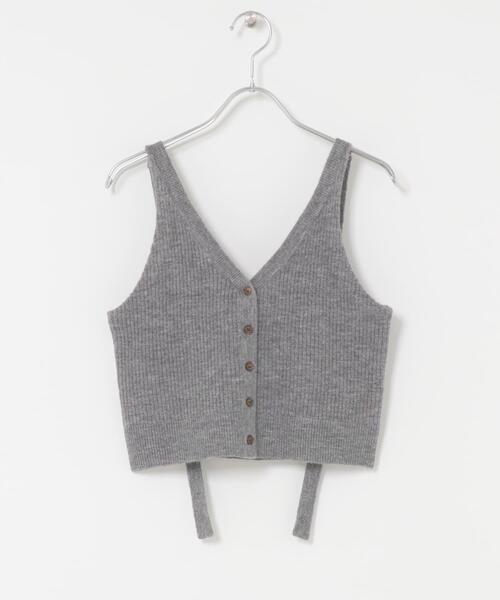 KBF（ケイビーエフ）の「2WAYニットビスチェ（その他トップス・レディース・レッド/グレー・ONE）」の19枚目の写真