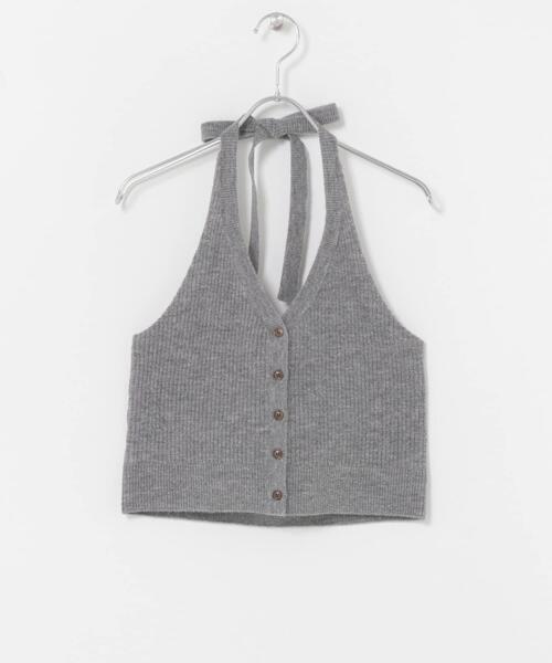 KBF（ケイビーエフ）の「2WAYニットビスチェ（その他トップス・レディース・レッド/グレー・ONE）」の20枚目の写真