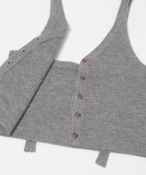 KBF（ケイビーエフ）の「2WAYニットビスチェ（その他トップス・レディース・レッド/グレー・ONE）」の21枚目の写真