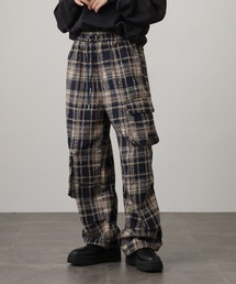 タータンチェック」に該当するパンツ（ブルー・ネイビー/青色系