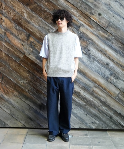 Rinascente（リナシェンテ）の「【Rinascente/リナシェンテ】CALAN　ニット　ベスト　ウール使用（ニット/セーター・メンズ・ベージュ/グレー/ブラウン/サックスブルー/ネイビー・MEDIUM/LARGE）」の16枚目の写真
