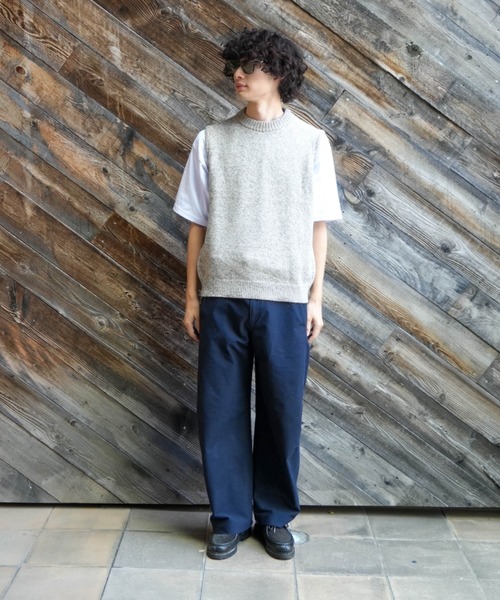 Rinascente（リナシェンテ）の「【Rinascente/リナシェンテ】CALAN　ニット　ベスト　ウール使用（ニット/セーター・メンズ・ベージュ/グレー/ブラウン/サックスブルー/ネイビー・MEDIUM/LARGE）」の15枚目の写真