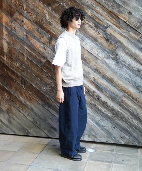 Rinascente（リナシェンテ）の「【Rinascente/リナシェンテ】CALAN　ニット　ベスト　ウール使用（ニット/セーター・メンズ・ベージュ/グレー/ブラウン/サックスブルー/ネイビー・MEDIUM/LARGE）」の13枚目の写真