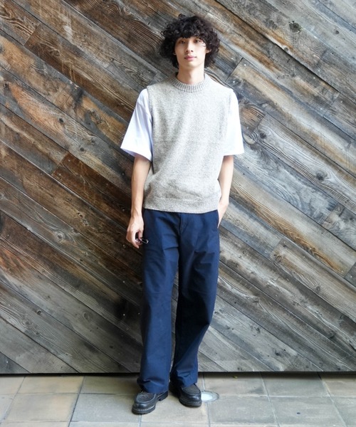 Rinascente（リナシェンテ）の「【Rinascente/リナシェンテ】CALAN　ニット　ベスト　ウール使用（ニット/セーター・メンズ・ベージュ/グレー/ブラウン/サックスブルー/ネイビー・MEDIUM/LARGE）」の17枚目の写真