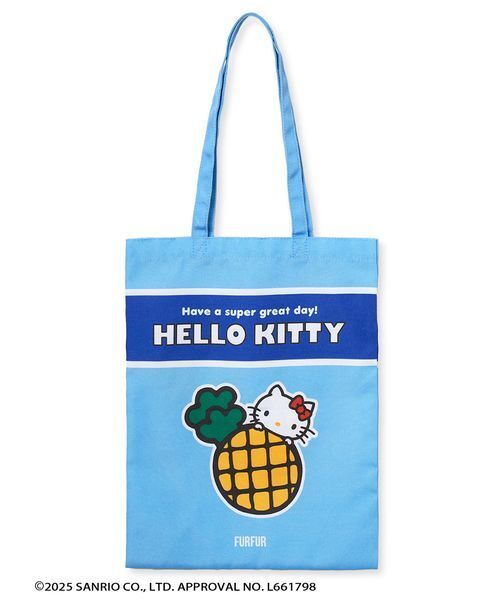 FURFUR(ファーファー)の「HELLO KITTYトートバッグ(トートバッグ・レディース・ブルー/レッド・F)」の1枚目の写真