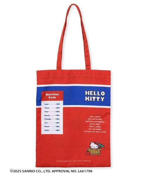 FURFUR(ファーファー)の「HELLO KITTYトートバッグ(トートバッグ・レディース・ブルー/レッド・F)」の5枚目の写真