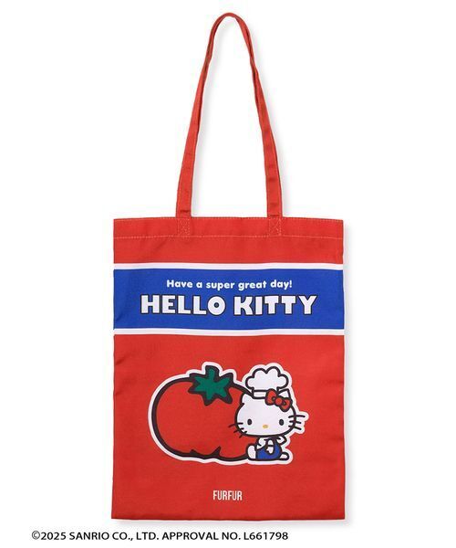FURFUR(ファーファー)の「HELLO KITTYトートバッグ(トートバッグ・レディース・ブルー/レッド・F)」の12枚目の写真