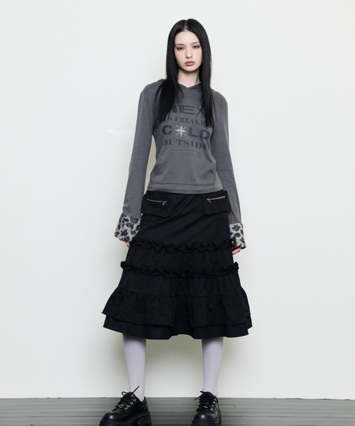 LUVISTRUE(ラヴイズトゥルー)の「EV POCKET SKIRT(スカート・レディース・ネイビー/ブラック・FREE)」の3枚目の写真
