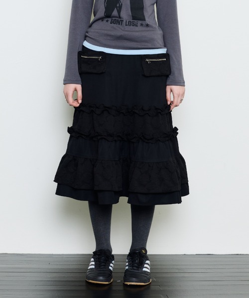 LUVISTRUE(ラヴイズトゥルー)の「EV POCKET SKIRT(スカート・レディース・ネイビー/ブラック・FREE)」の7枚目の写真