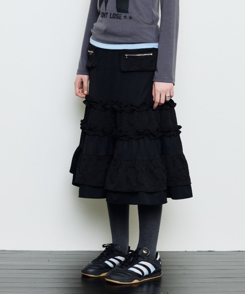 LUVISTRUE(ラヴイズトゥルー)の「EV POCKET SKIRT(スカート・レディース・ネイビー/ブラック・FREE)」の8枚目の写真