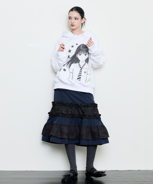 LUVISTRUE(ラヴイズトゥルー)の「EV POCKET SKIRT(スカート・レディース・ネイビー/ブラック・FREE)」の5枚目の写真
