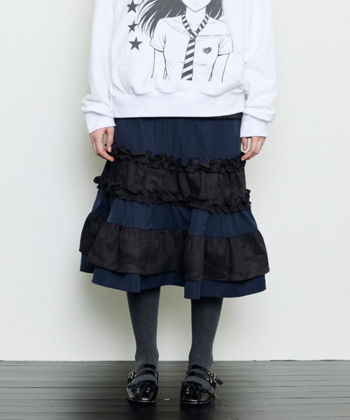 LUVISTRUE(ラヴイズトゥルー)の「EV POCKET SKIRT(スカート・レディース・ネイビー/ブラック・FREE)」の9枚目の写真