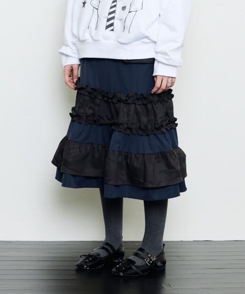 LUVISTRUE(ラヴイズトゥルー)の「EV POCKET SKIRT(スカート・レディース・ネイビー/ブラック・FREE)」の10枚目の写真