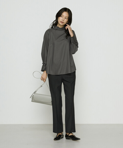 COMME CA（コムサ）の「フルダルスパンマイクロピーチ ブラウス（シャツ/ブラウス・レディース・グレー/ホワイト/ブルー系その他・11号/9号）」の10枚目の写真