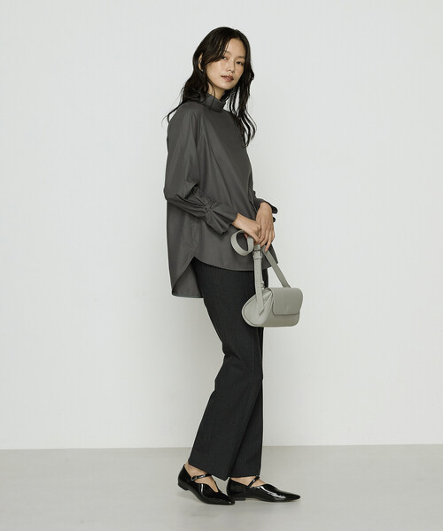 COMME CA（コムサ）の「フルダルスパンマイクロピーチ ブラウス（シャツ/ブラウス・レディース・グレー/ホワイト/ブルー系その他・11号/9号）」の11枚目の写真