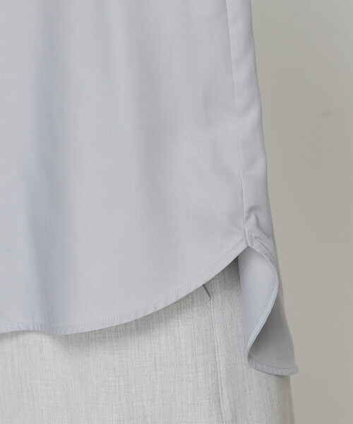 COMME CA（コムサ）の「フルダルスパンマイクロピーチ ブラウス（シャツ/ブラウス・レディース・グレー/ホワイト/ブルー系その他・11号/9号）」の18枚目の写真