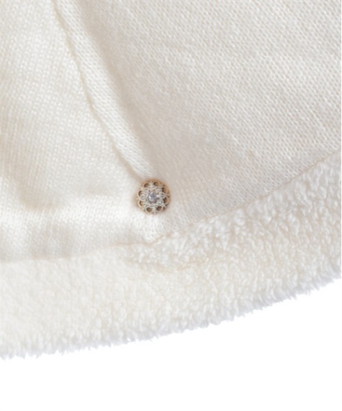 axes femme（アクシーズファム）の「パール裏ボアニットポンチョ（カーディガン/ボレロ・レディース・ホワイト/ミント/ワイン・FREE）」の17枚目の写真