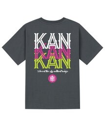 KTG0049 ツーカットライン 半袖Tシャツ - グレー