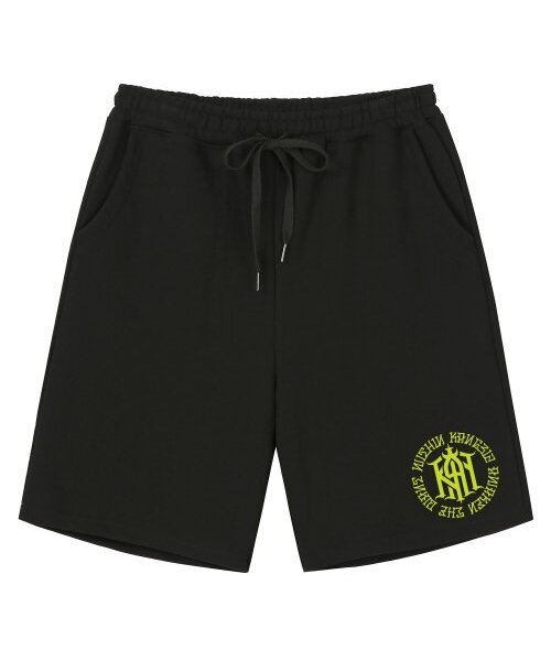 KAN6312(カン6312)の「KSPB0033 レタリングカンショートパンツ ブラック(その他パンツ・メンズ・その他・MEDIUM)」の1枚目の写真