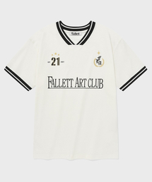 Fallett（ファレット）の「Art Club Football Short Sleeve Tee White（Tシャツ/カットソー・メンズ）」