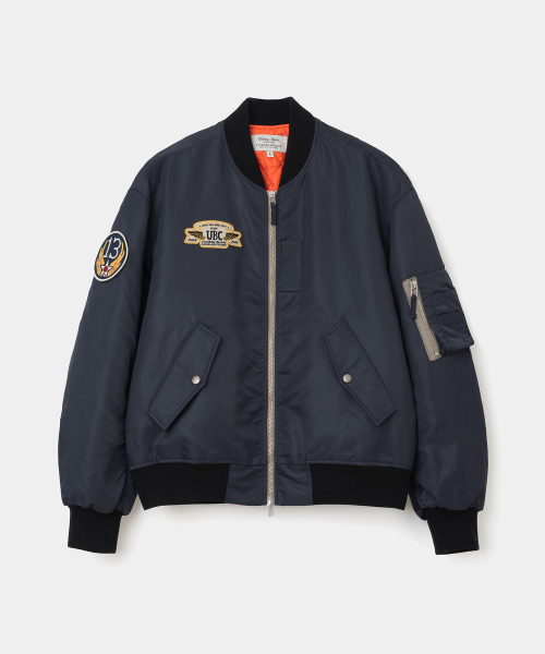 UNIFORM BRIDGE(ユニフォームブリッジ)の「UBC ma-1 jacket navy(ブルゾン・メンズ・その他・MEDIUM/LARGE/X-LARGE/XX-LARGE)」の1枚目の写真
