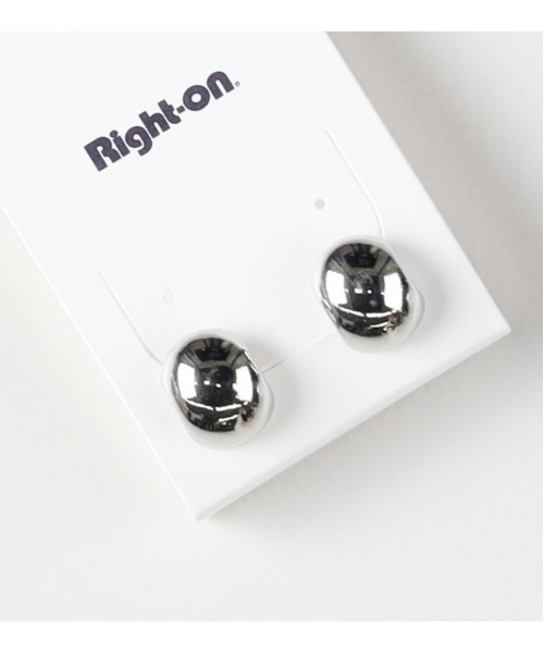 Right-on(ライトオン)の「Right-on Basic(ライトオンベーシック)【レディース】ミニフープピアス(ピアス(両耳用)・レディース・ゴールド/シルバー・ONE SIZE)」の4枚目の写真