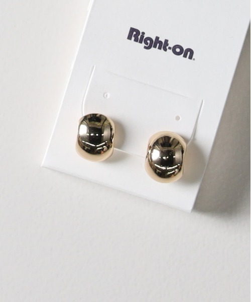 Right-on(ライトオン)の「Right-on Basic(ライトオンベーシック)【レディース】ミニフープピアス(ピアス(両耳用)・レディース・ゴールド/シルバー・ONE SIZE)」の5枚目の写真