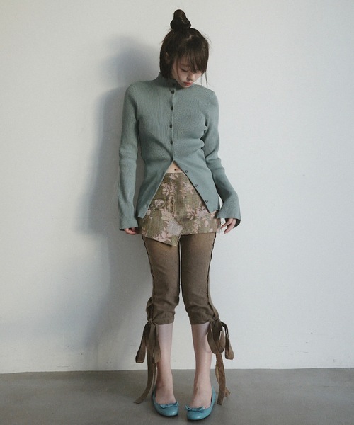 igi（イジ）の「JACQUARD MINI / ジャガードミニスカート（スカート・レディース・ピンク・FREE）」の10枚目の写真