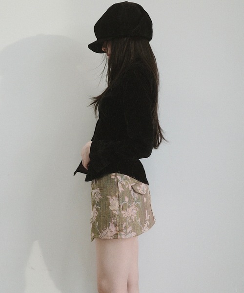 igi（イジ）の「JACQUARD MINI / ジャガードミニスカート（スカート・レディース・ピンク・FREE）」の21枚目の写真