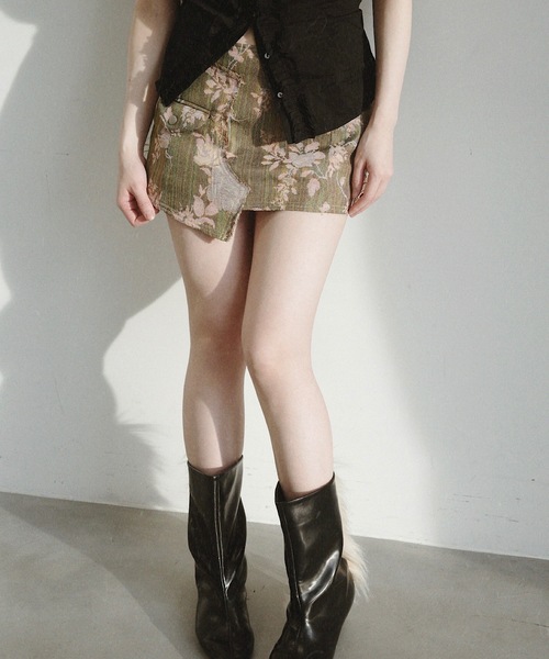 igi（イジ）の「JACQUARD MINI / ジャガードミニスカート（スカート・レディース・ピンク・FREE）」の20枚目の写真