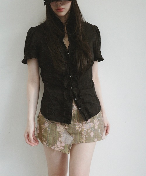 igi（イジ）の「JACQUARD MINI / ジャガードミニスカート（スカート・レディース・ピンク・FREE）」の22枚目の写真