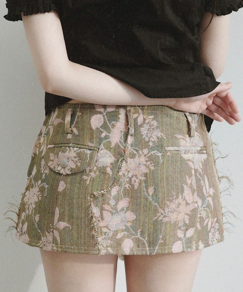 igi（イジ）の「JACQUARD MINI / ジャガードミニスカート（スカート・レディース・ピンク・FREE）」の16枚目の写真