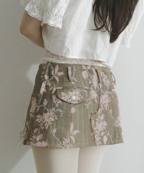 JACQUARD MINI / ジャガードミニスカート（スカート）｜igi（イジ）の