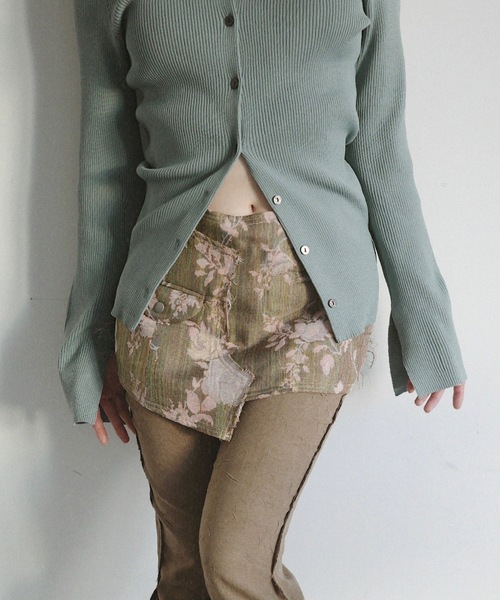 igi（イジ）の「JACQUARD MINI / ジャガードミニスカート（スカート・レディース・ピンク・FREE）」の9枚目の写真