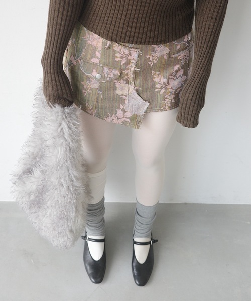 JACQUARD MINI / ジャガードミニスカート（スカート）｜igi（イジ）の