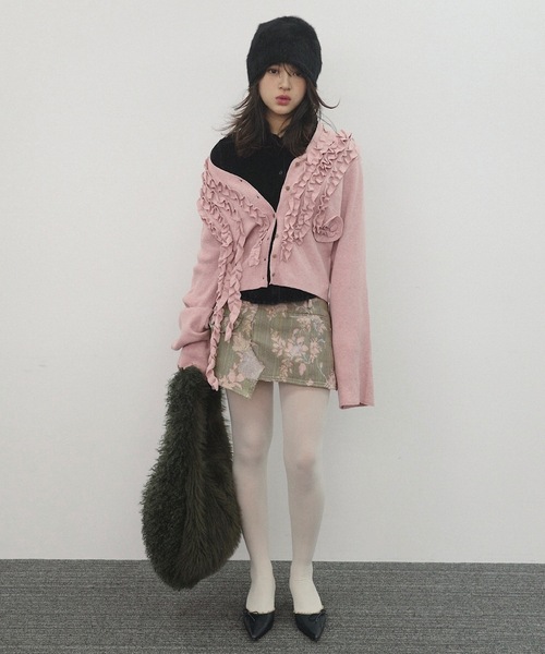 igi イジ ジャガードミニスカート JACQUARD MINI / ジャガードミニスカート（スカート）｜igi（イジ）の