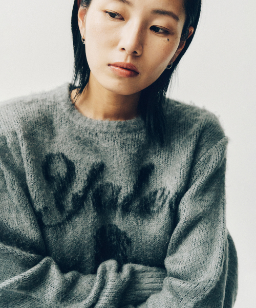 YALE(イェール)の「ヘリテージダンブラシラウンドニット_グレー(ニット/セーター・レディース・その他・X-SMALL/SMALL/MEDIUM/LARGE/X-LARGE)」の6枚目の写真