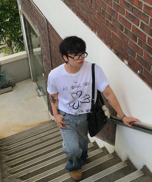 ALYSS（アリス）の「[ワンショットハンソルXケンシXアリス] サードアイクローバーハーフTシャツ [ホワイト]（Tシャツ/カットソー・レディース・その他・MEDIUM/LARGE/X-LARGE）」の11枚目の写真