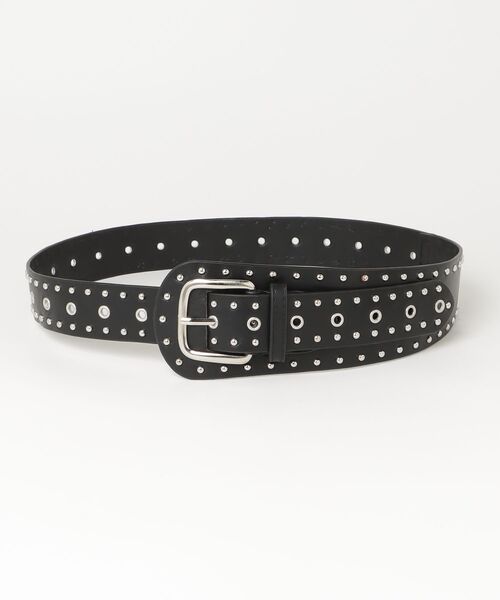 A'GEM/9 × .kom 『.KOM/ドットケーオーエム』Studs Wide Belt/スタッズ