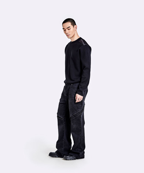 51%(フィフティーワンパーセント)の「デビルズデニムパンツ - ウォッシュドブラック(デニムパンツ・メンズ・その他・LARGE/MEDIUM/SMALL)」の9枚目の写真