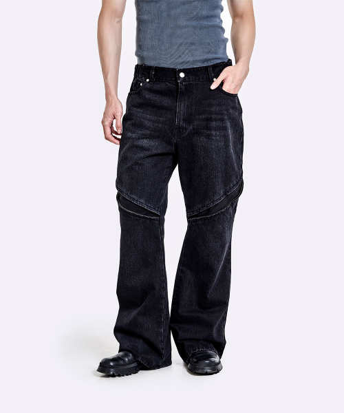 Devils denim pants - Washed black