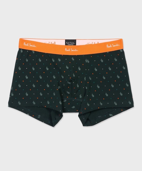 Paul Smith（ポールスミス）の「“Shadow Rabbit” ボクサーパンツ【853270 4461A】（ボクサーパンツ・メンズ・グリーン/オレンジ/ネイビー・LARGE/MEDIUM）」の2枚目の写真
