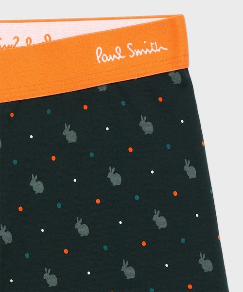 Paul Smith（ポールスミス）の「“Shadow Rabbit” ボクサーパンツ【853270 4461A】（ボクサーパンツ・メンズ・グリーン/オレンジ/ネイビー・LARGE/MEDIUM）」の6枚目の写真