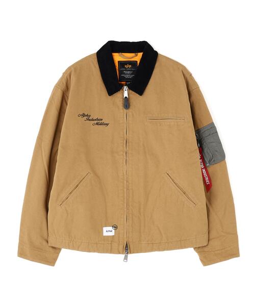 Alpha Industries(アルファインダストリーズ)の「Alpha Industries/アルファインダストリーズ/UNFRM DETROIT JACKET/ユニフォーム デトロイト ジャケット(ブルゾン・メンズ・ブラック/ベージュ・L/M/XL/2XL)」の2枚目の写真