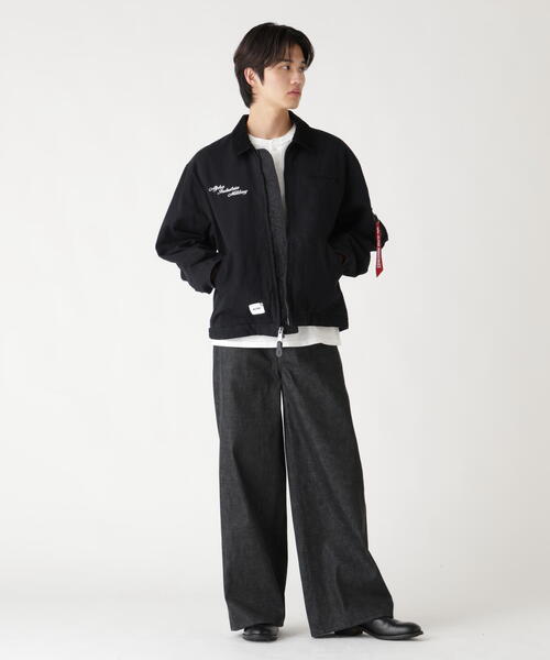 Alpha Industries(アルファインダストリーズ)の「Alpha Industries/アルファインダストリーズ/UNFRM DETROIT JACKET/ユニフォーム デトロイト ジャケット(ブルゾン・メンズ・ブラック/ベージュ・L/M/XL/2XL)」の8枚目の写真