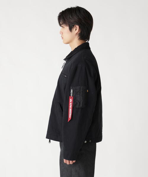 Alpha Industries(アルファインダストリーズ)の「Alpha Industries/アルファインダストリーズ/UNFRM DETROIT JACKET/ユニフォーム デトロイト ジャケット(ブルゾン・メンズ・ブラック/ベージュ・L/M/XL/2XL)」の10枚目の写真