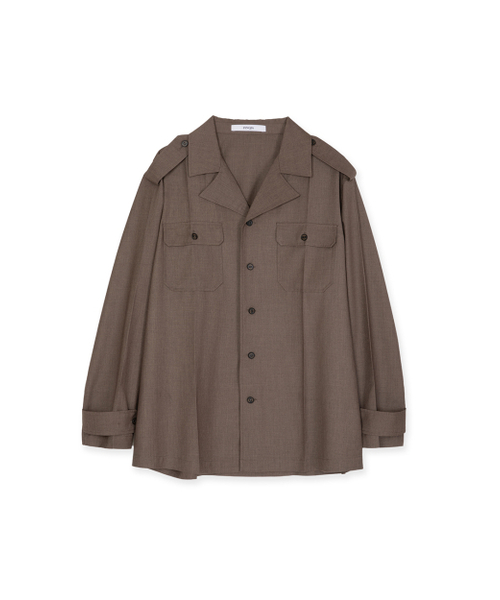 SYNQIA(シンキア)の「ヘリテージユーティリティシャツ ライトブラウン(シャツ/ブラウス・メンズ・その他・SMALL/MEDIUM/LARGE)」の1枚目の写真